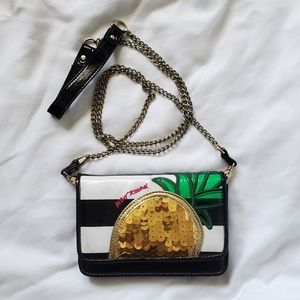 Betsey Johnson Striped Pineapple Purse
